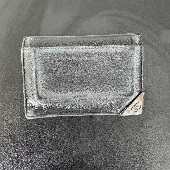 CHANEL Handbags - Metallic Vintage Chanel credit card holder